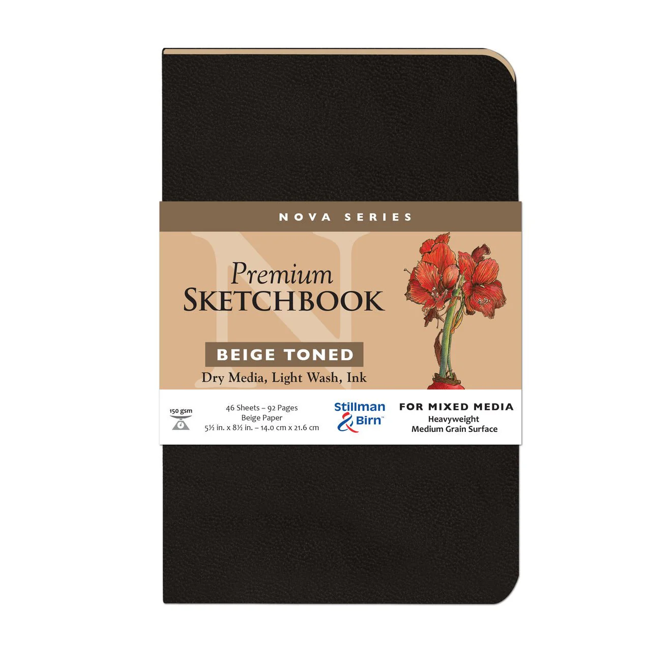 Stillman & Birn Nova Series Soft-Cover Sketch Book - Beige Paper 5.5x8.5 - Image 2