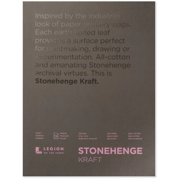 Stonehenge Kraft Pad - 9 inch X 12 inch - 15 Sheets