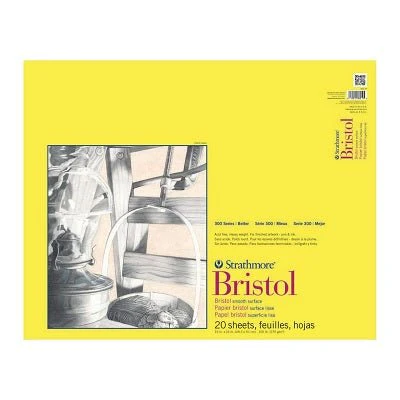 Strathmore Bristol Paper Pads Series 300, Smooth - 19x24 inch - 20 Sheets