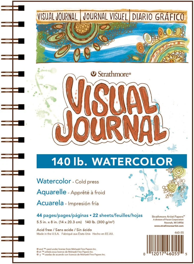 Strathmore Visual Journal - 140 lb Watercolor - 5.5X8