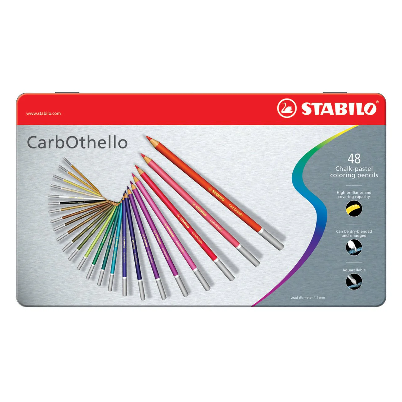Stabilo Carbothello Pastel Pencil Set of 48 (new packaging) - Image 2