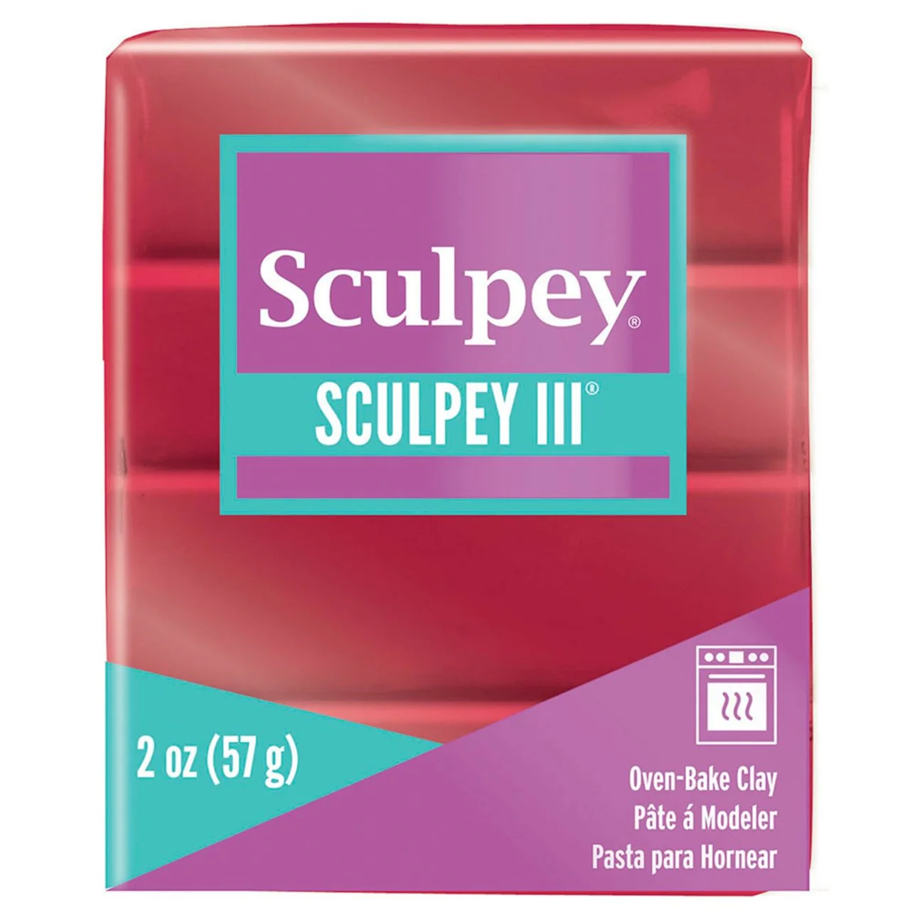Sculpey III   2 oz - Deep Red Pearl