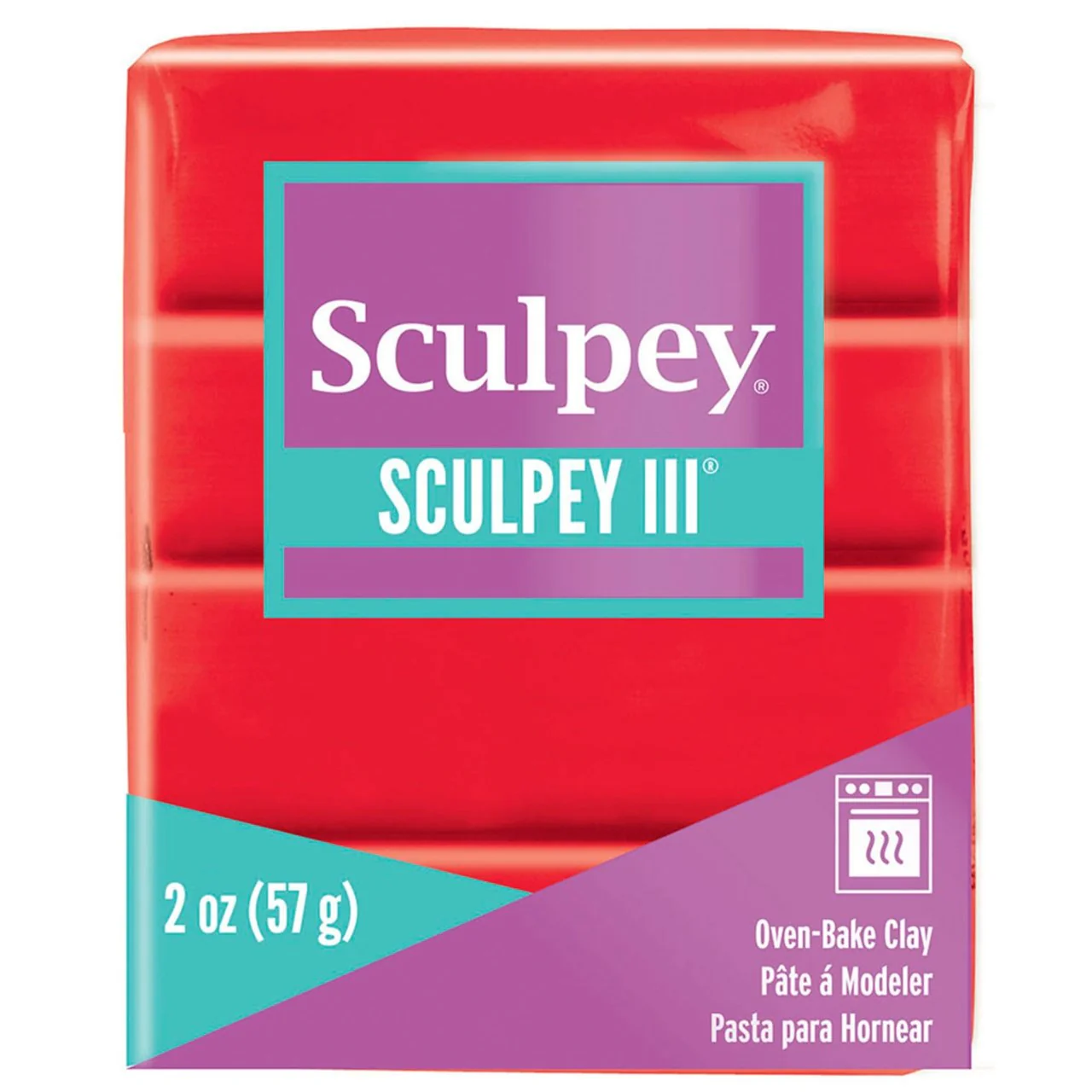 Sculpey III 2 oz - Red Hot Red