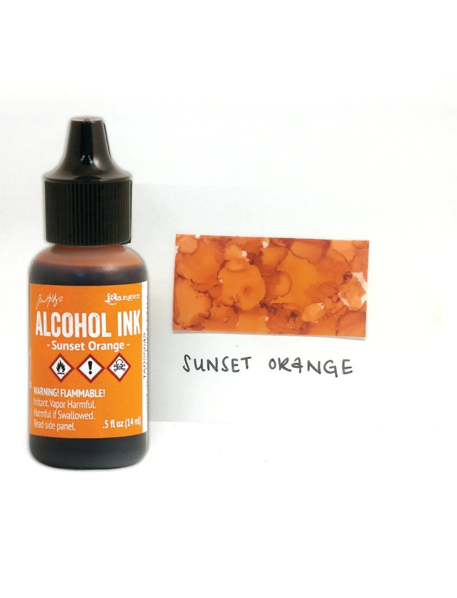 Tim Holtz Alcohol Ink .5oz - Sunset Orange - Image 2