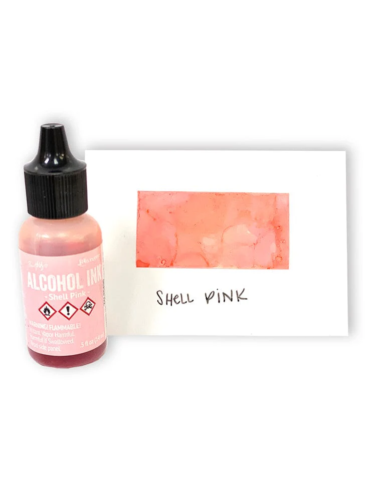 Tim Holtz Alcohol Ink .5oz - Shell Pink - Image 2