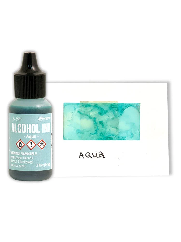 Tim Holtz Alcohol Ink .5oz - Aqua - Image 2
