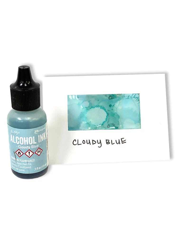 Tim Holtz Alcohol Ink .5oz - Cloudy Blue - Image 2
