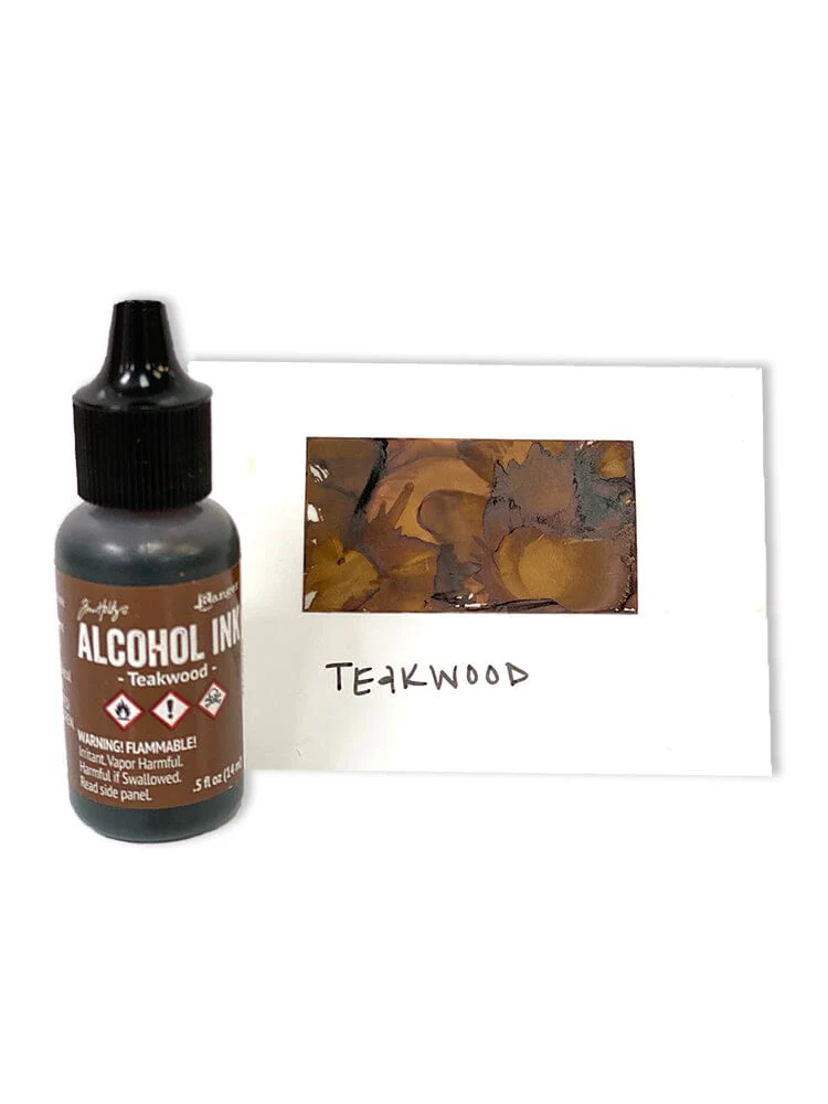 Tim Holtz Alcohol Ink .5oz - Teakwood - Image 2