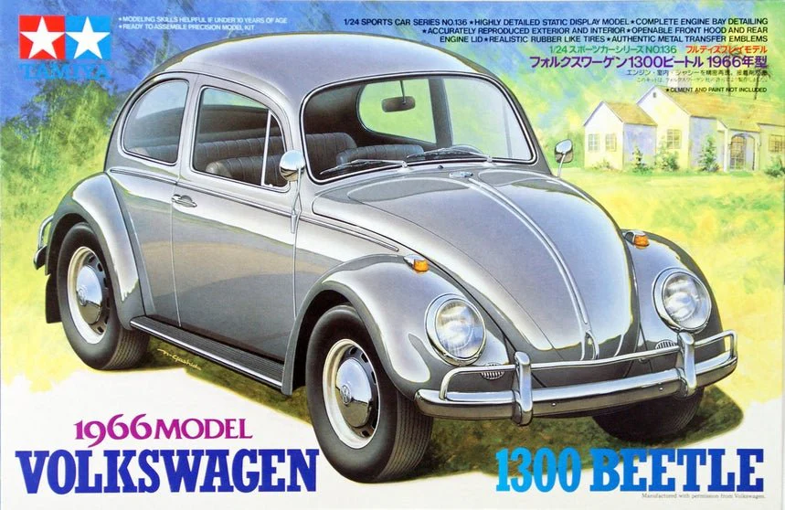 Tamiya 1/24 1966 VW 1300 Beetle Car