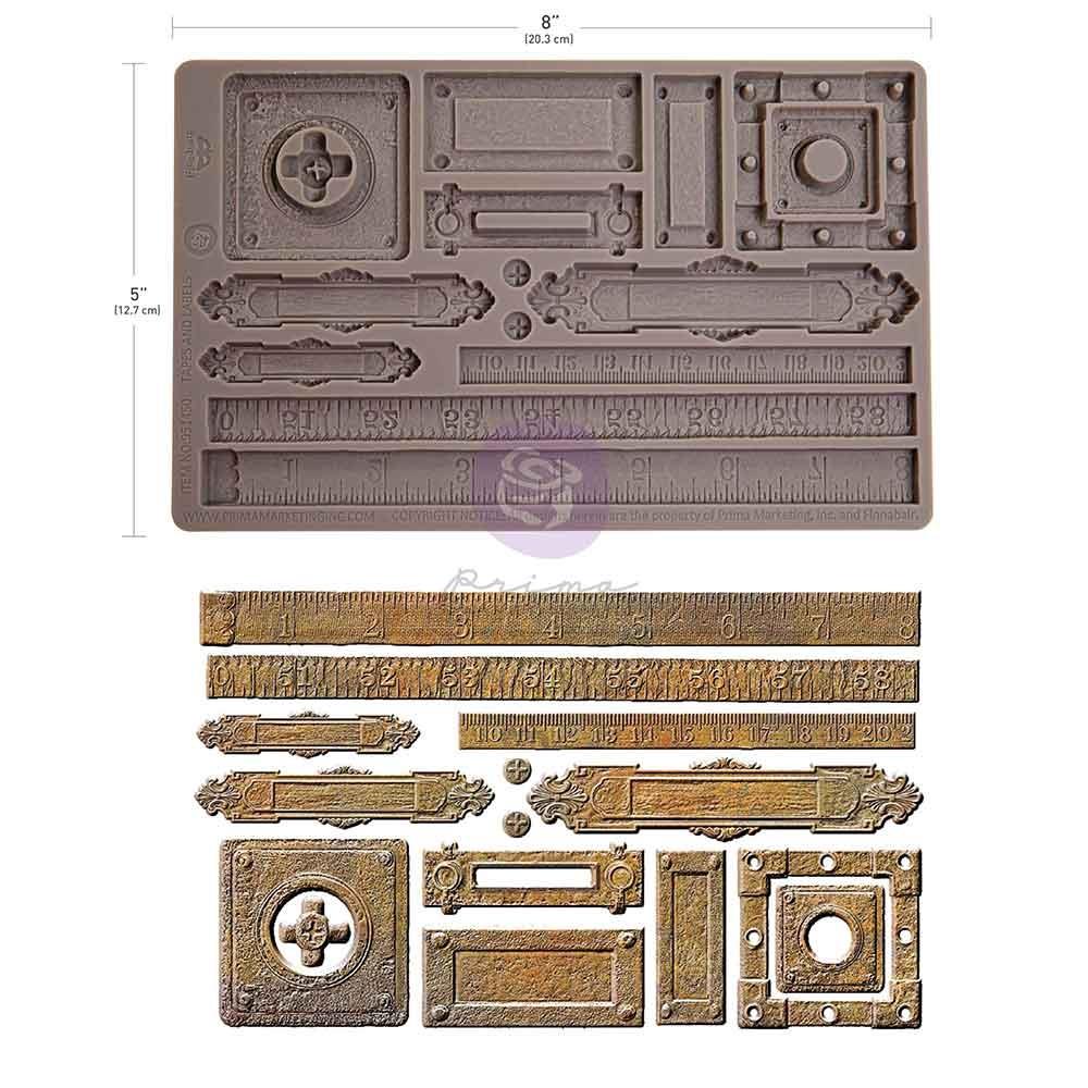 Finnabair Decor Silicone Mold 5"x8"x8mm - Tapes and Labels - Image 2