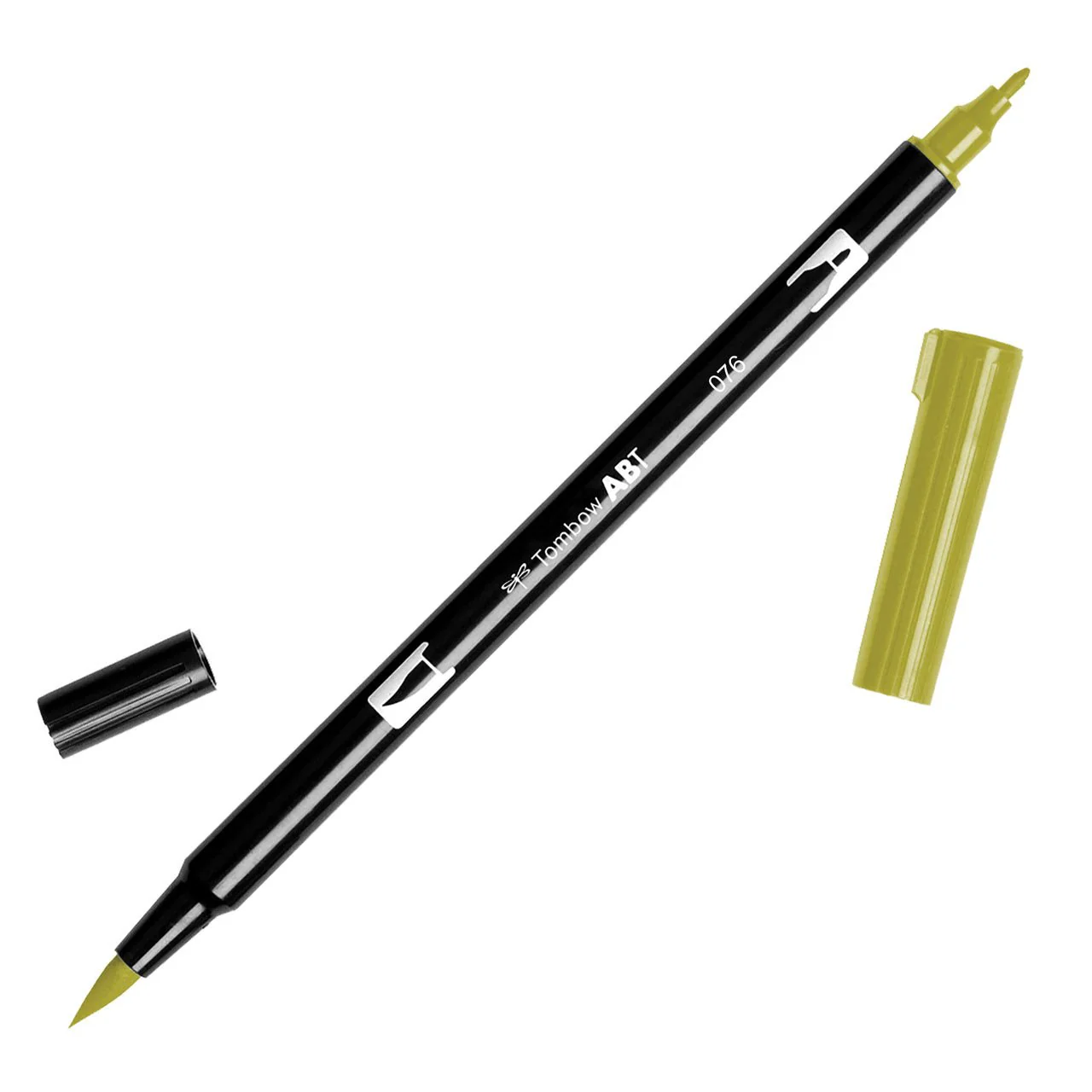 Tombow Dual Brush Pen 076 Green Ochre