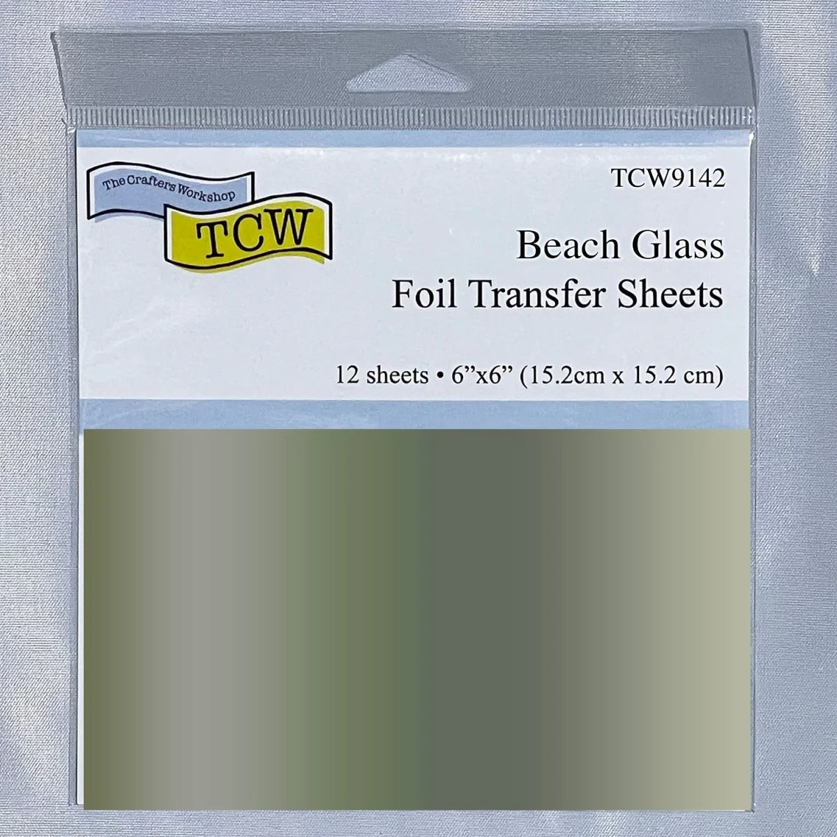 TCW Foil Transfer Sheets 6x6 - 12 Pack - Beach Glass