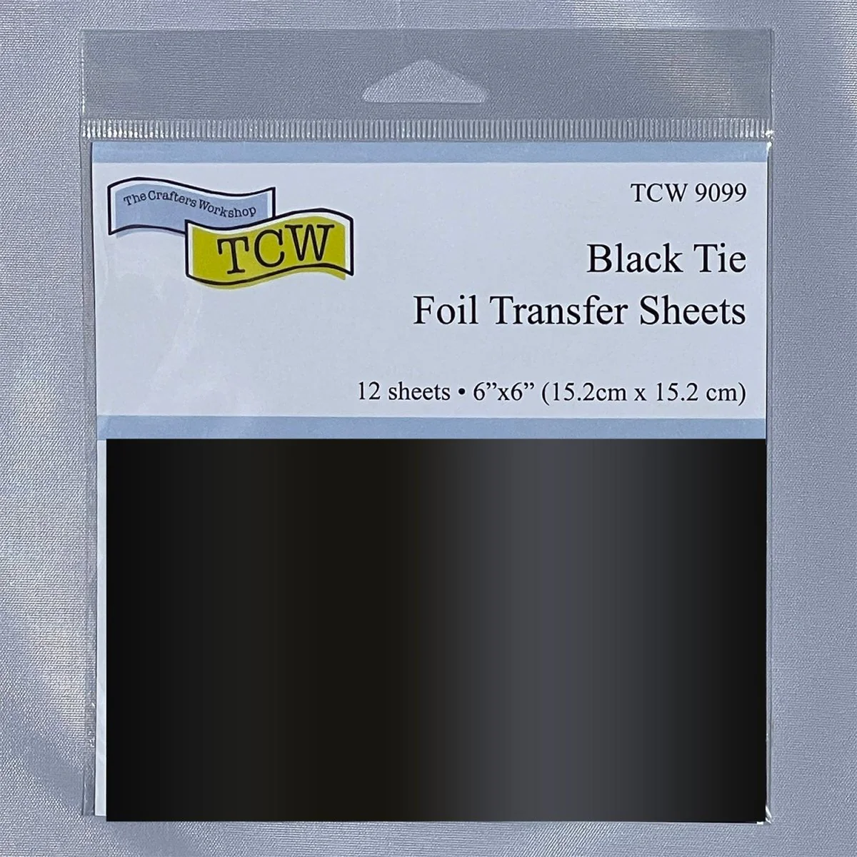 TCW Foil Transfer Sheets 6x6 - 12 Pack - Black Tie