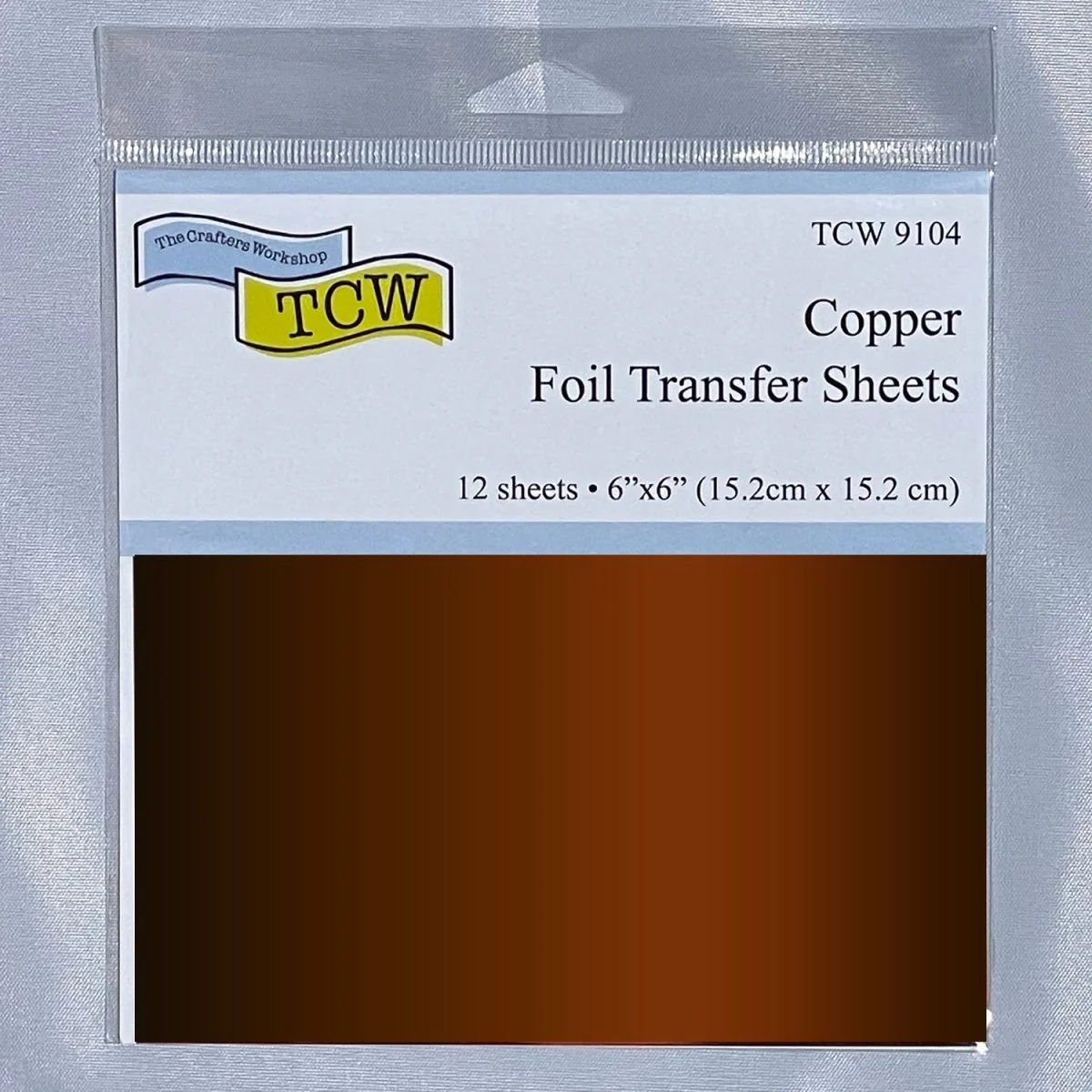 TCW Foil Transfer Sheets 6x6 - 12 Pack - Copper