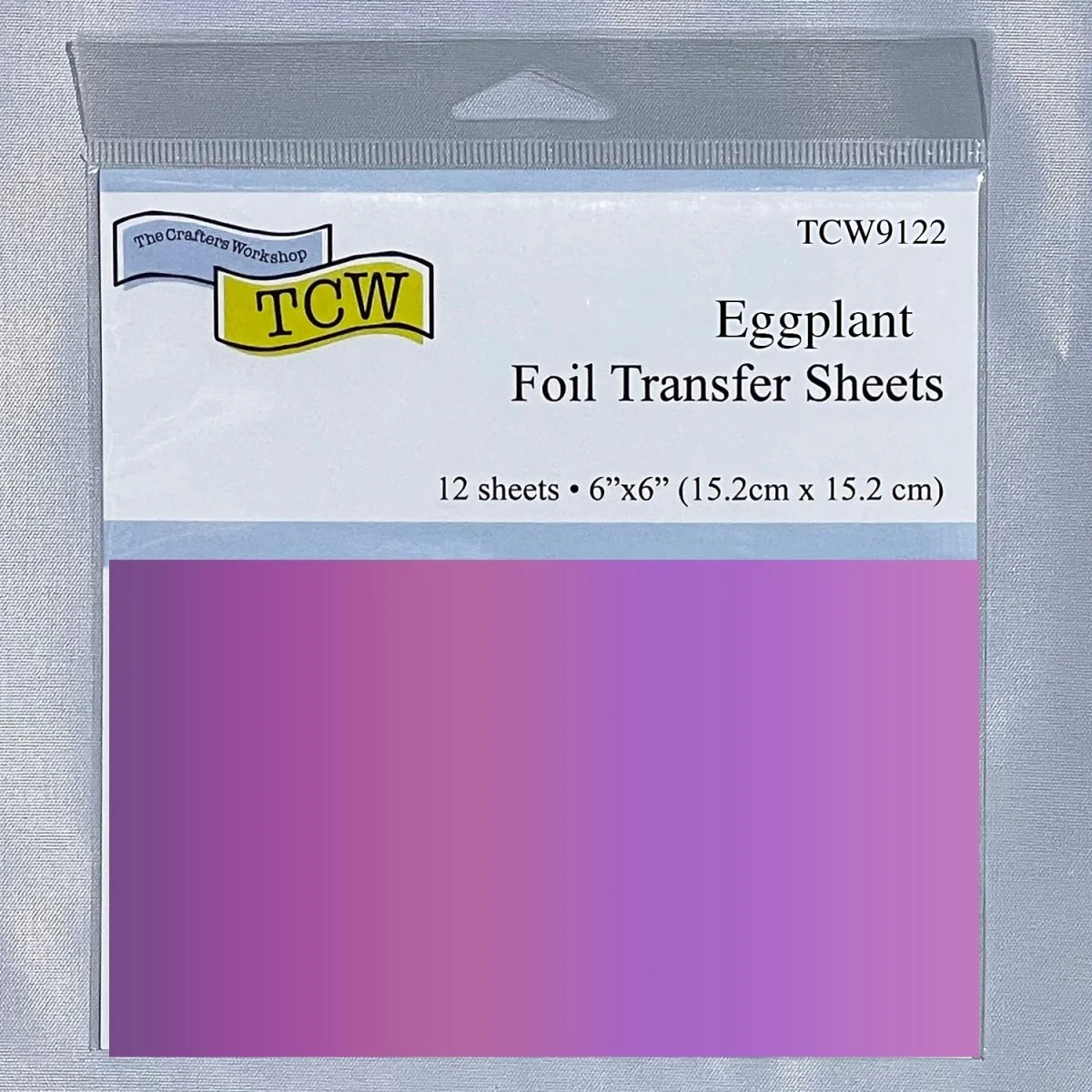 TCW Foil Transfer Sheets 6x6 - 12 Pack - Eggplant