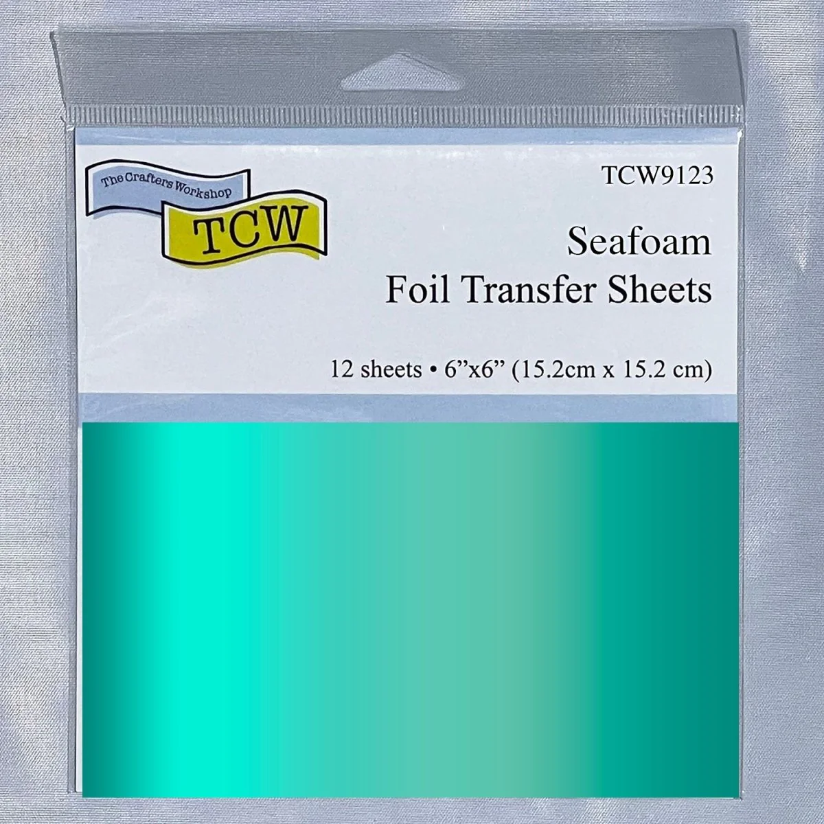 TCW Foil Transfer Sheets 6x6 - 12 Pack - Seafoam