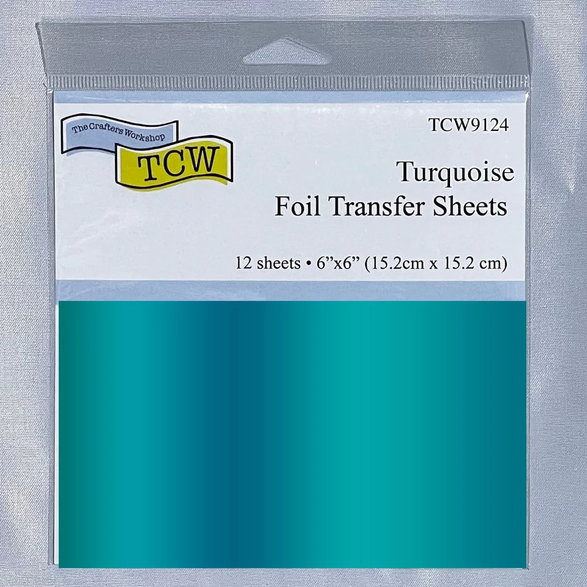 TCW Foil Transfer Sheets 6x6 - 12 Pack - Turquoise