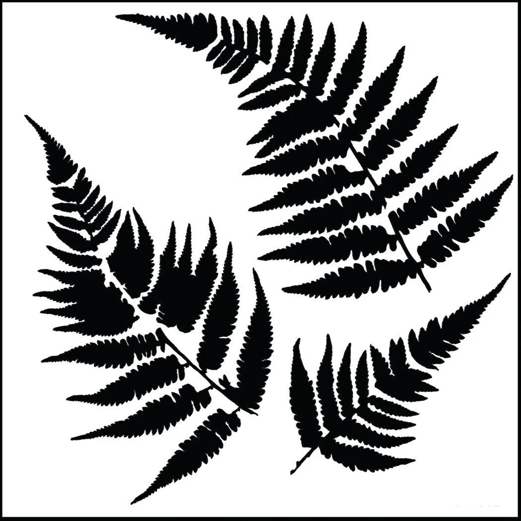 Crafters Workshop Stencil 6X6 - Mini Ferns