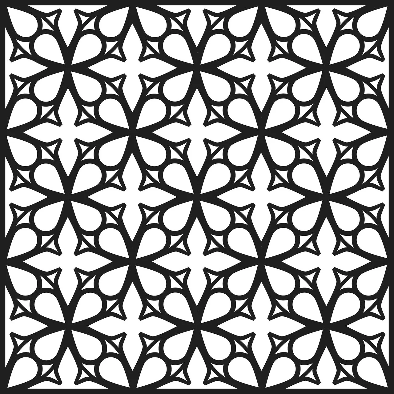 Crafters Workshop Stencil 6X6 - Garden Gate