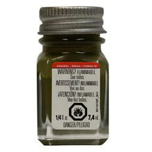 Testors Enamel .25 oz Flat Olive