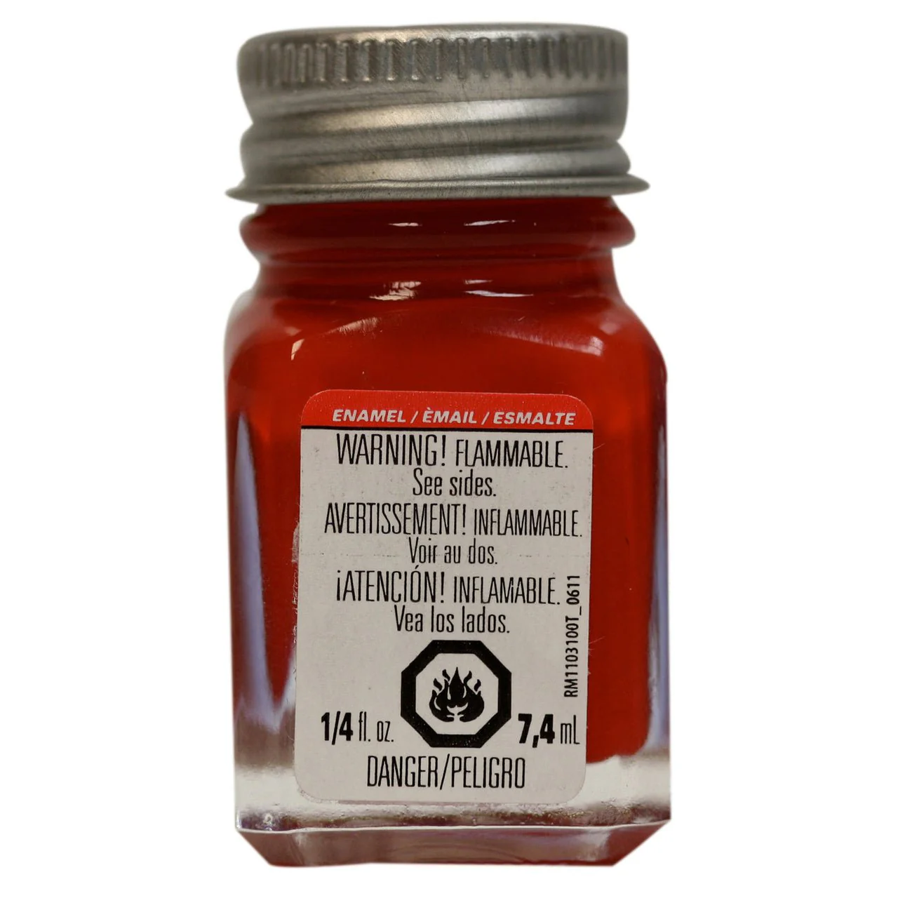 Testors Enamel .25 oz Flat Red