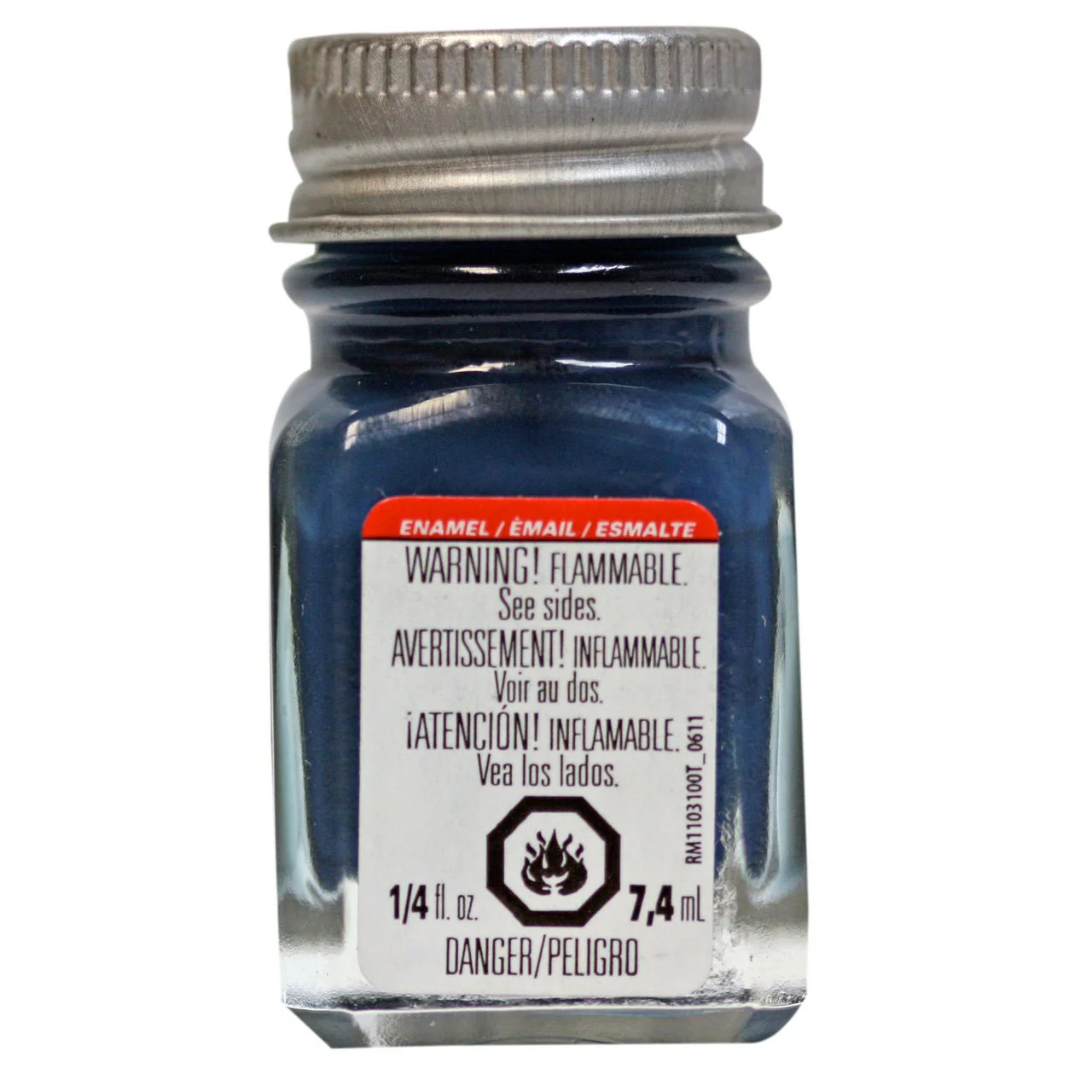 Testors Enamel .25 oz Flat Sea Blue