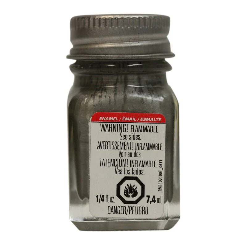 Testors Enamel .25 oz Flat Steel