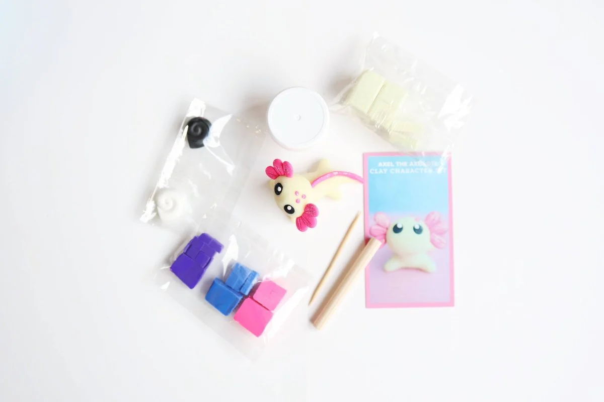 Axel the Axolotl DIY Polymer Clay Kit - Image 2