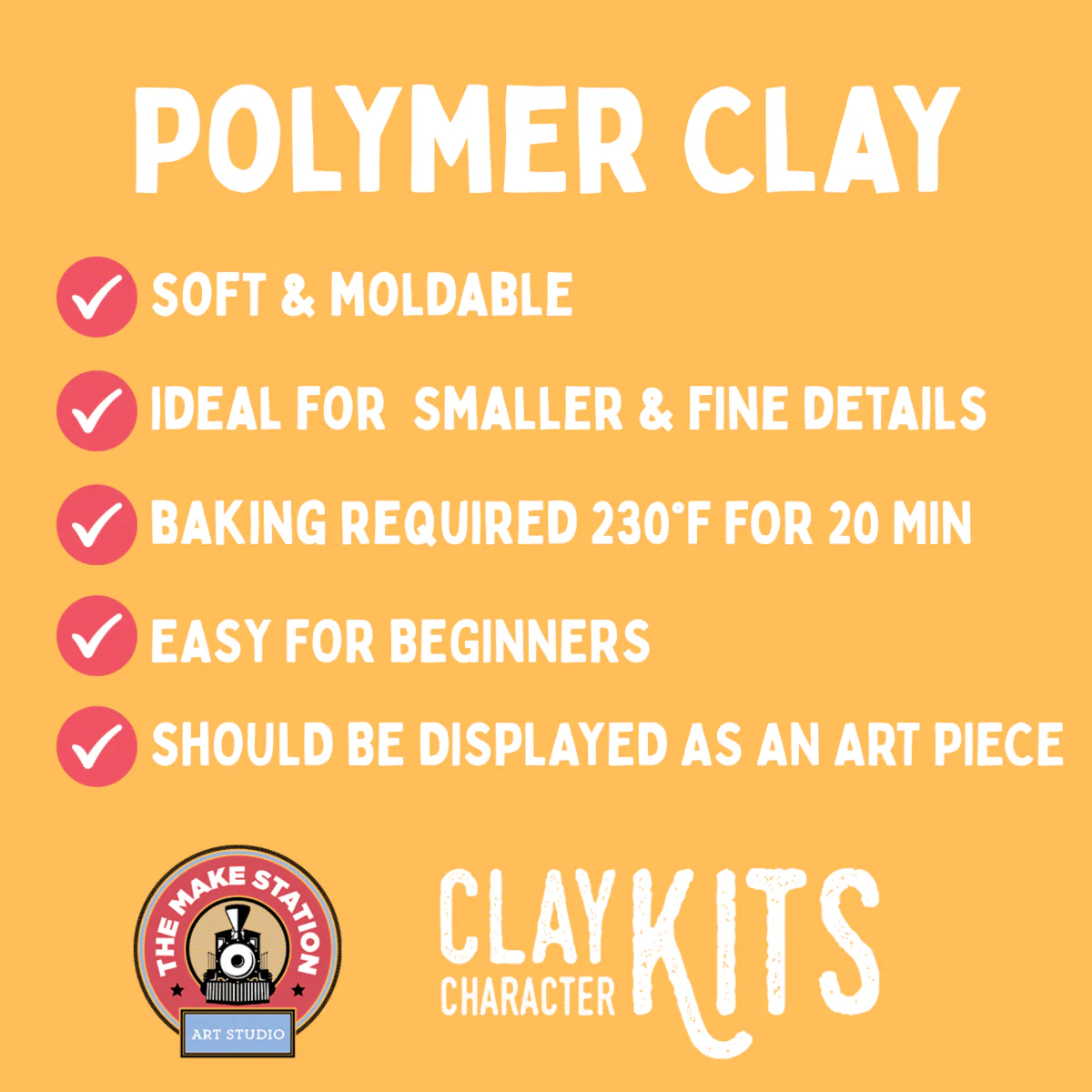 Axel the Axolotl DIY Polymer Clay Kit - Image 3