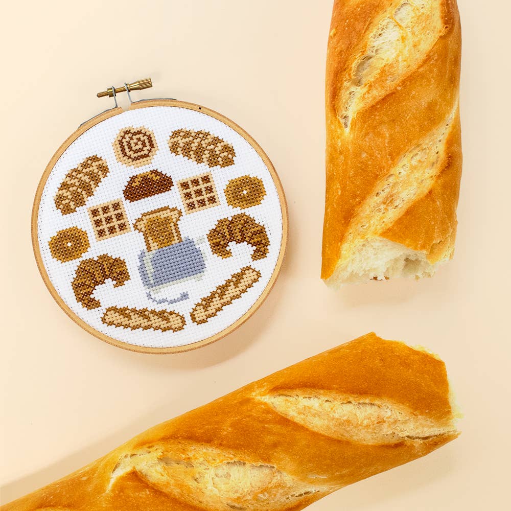 The Stranded Stitch - Bread Head Cross Stitch Kit - Image 2