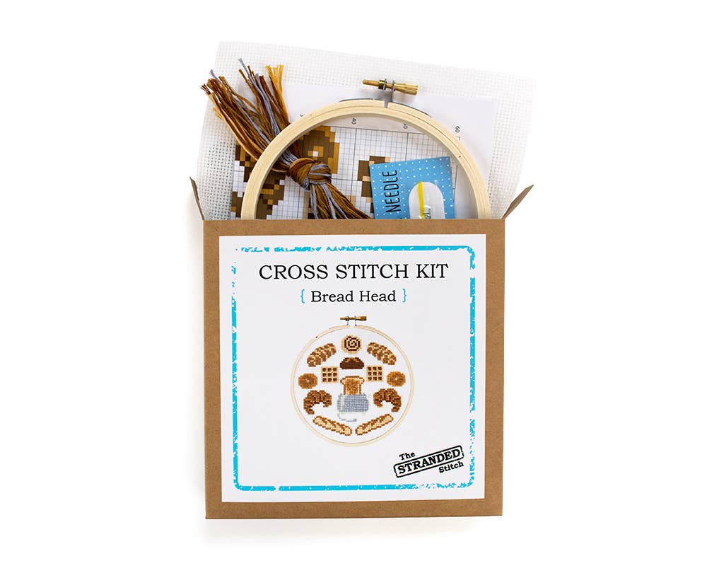 The Stranded Stitch - Bread Head Cross Stitch Kit - Image 3