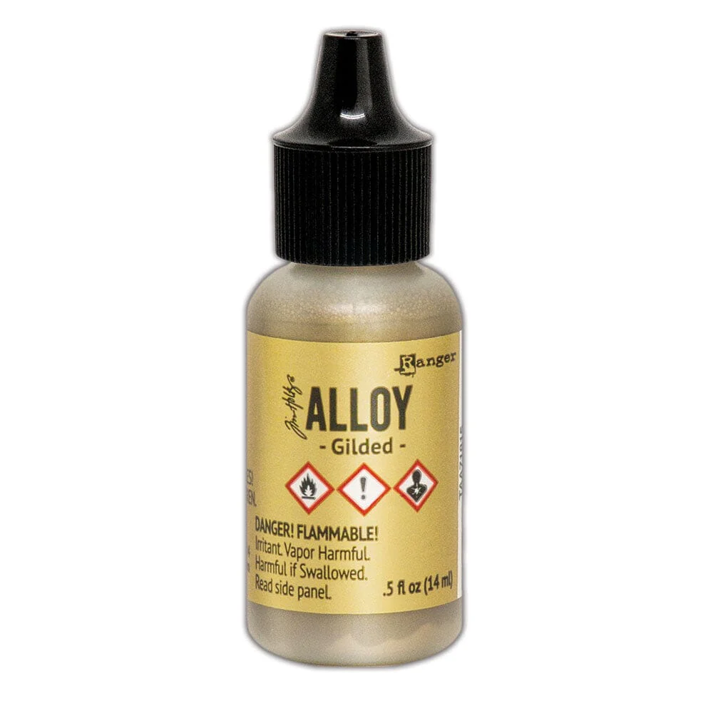 Tim Holtz Alcohol Ink .5oz - Alloy Gilded