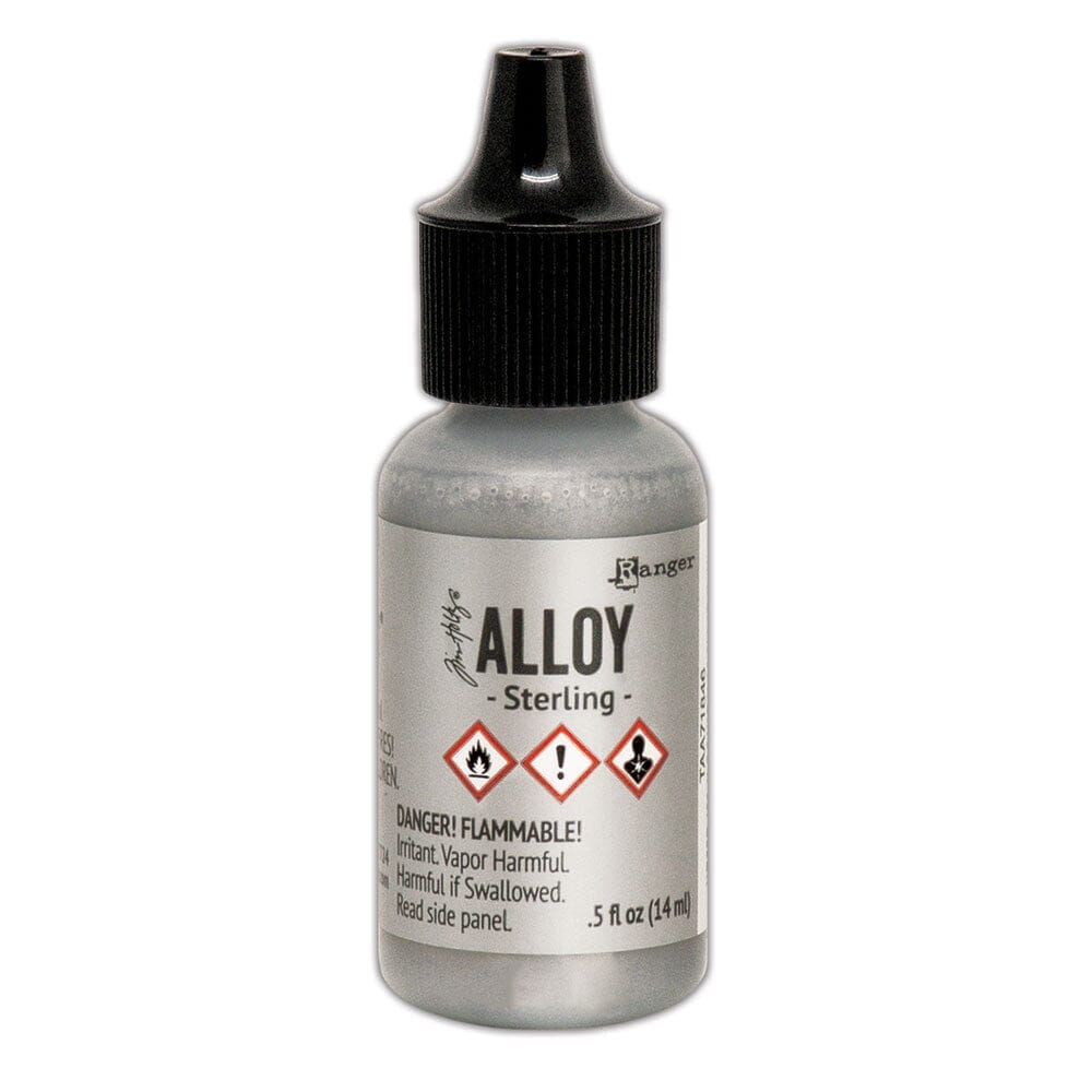 Tim Holtz Alcohol Ink .5oz - Alloy Sterling