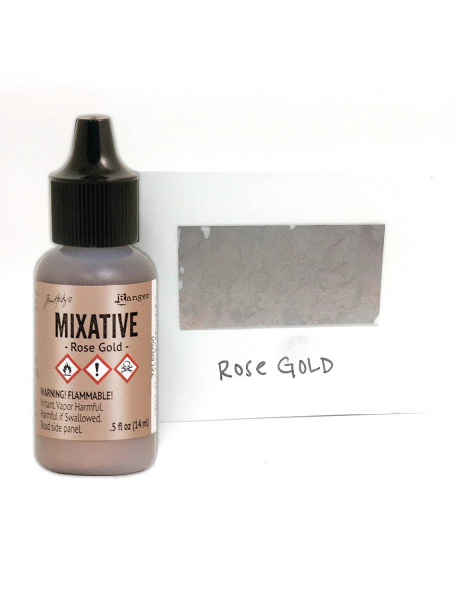 Tim Holtz Alcohol Ink Mixative .5oz - Rose Gold - Image 2