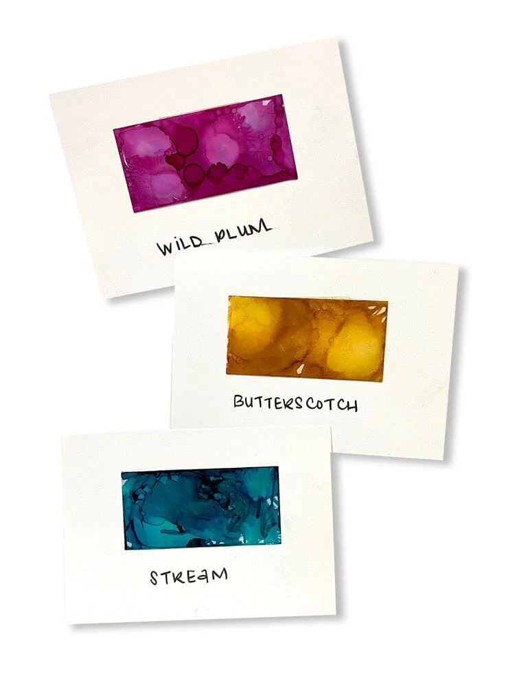 Tim Holtz Alcohol Ink Set of 3 - Nature Walk (Wild Plum, Buttrscotch, Stream) - Image 2