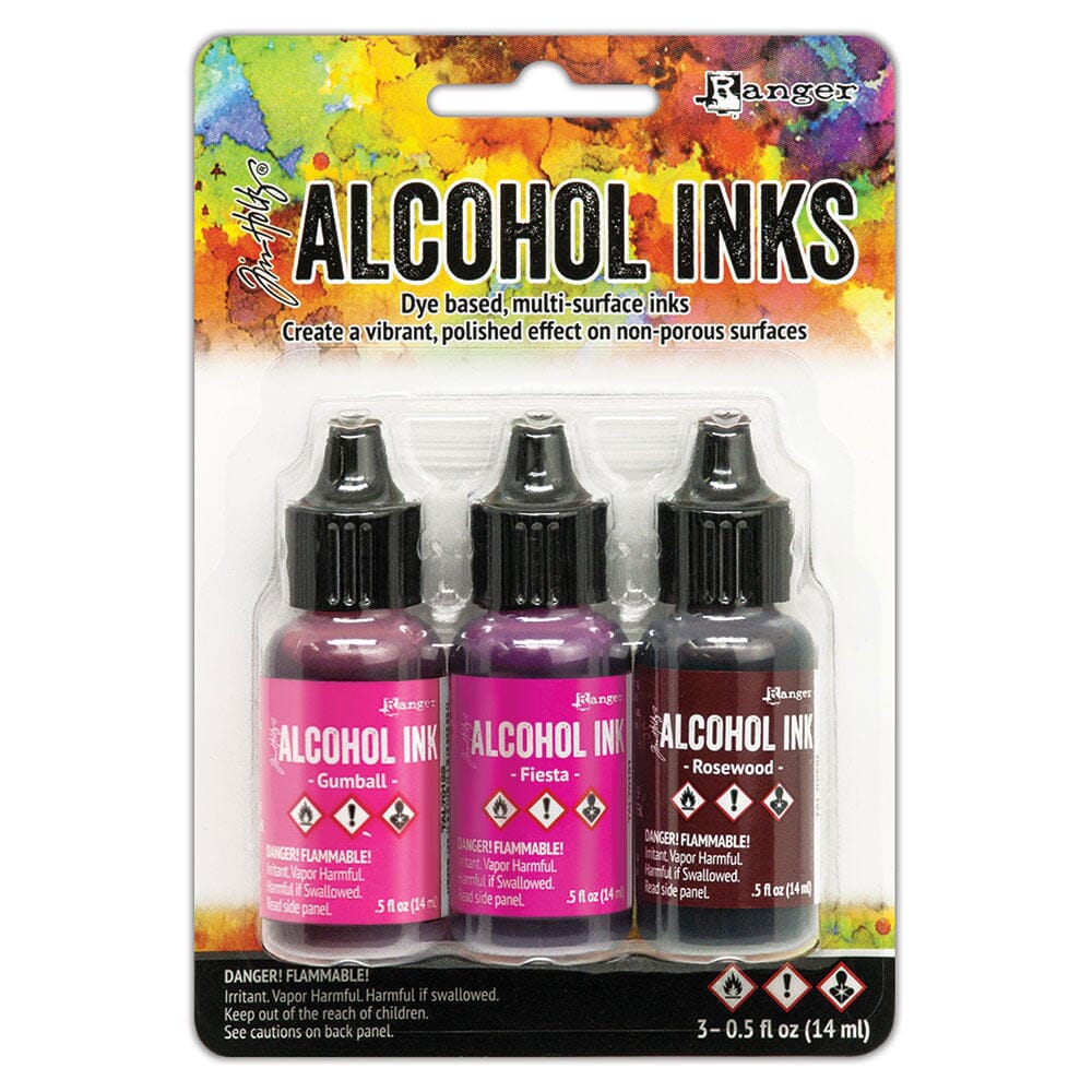 Tim Holtz Alcohol Ink Set of 3 - Pink/Red Spectrum