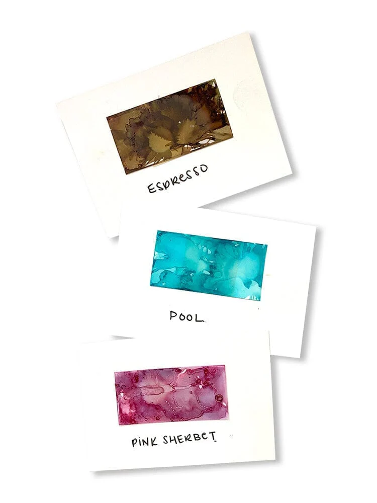 Tim Holtz Alcohol Ink Set of 3 - Retro Cafe (Pool, Pink Sherbert, Espresso) - Image 2