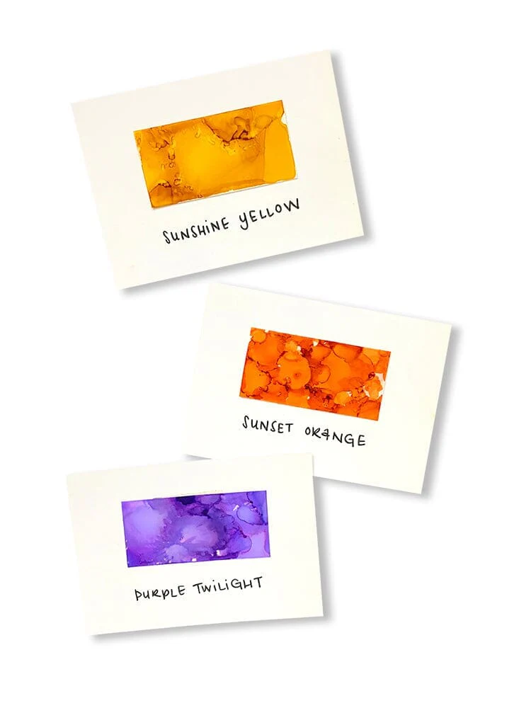 Tim Holtz Alcohol Ink Set of 3 - Summit View (Sunshine, Sunset, Pure Twilght) - Image 2