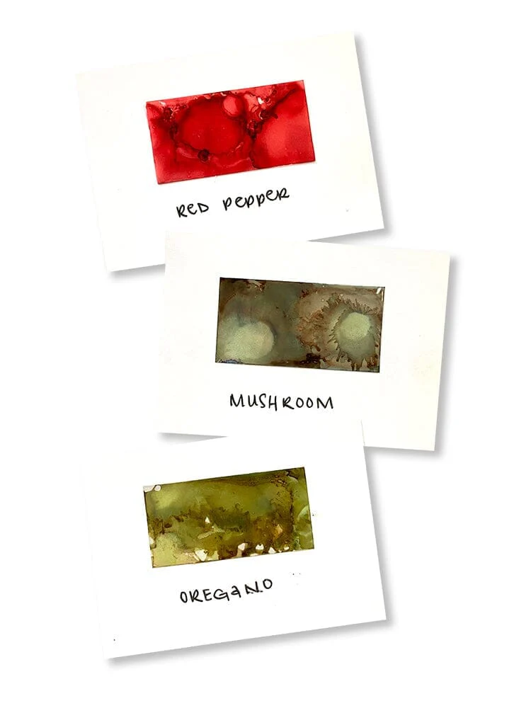 Tim Holtz Alcohol Ink Set of 3 - Tuscan Garden (Red Peppr, Mushroom, Oregano) - Image 2