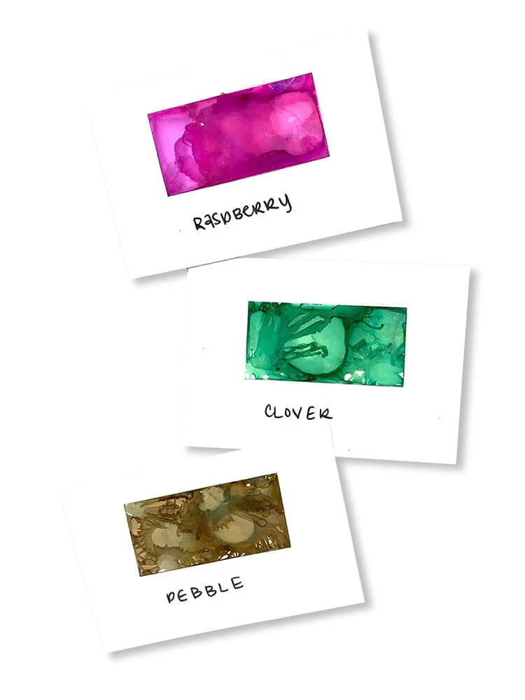 Tim Holtz Alcohol Ink Set of 3 - Valley Trail (Raspberry, Pebble, Clover) - Image 2