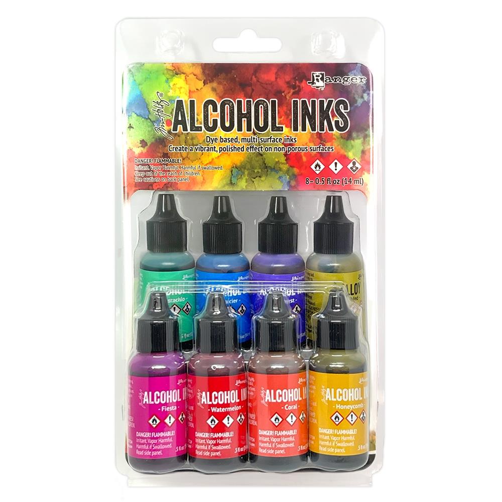 Tim Holtz Alcohol Ink Set of 8 - Spectrum Retro