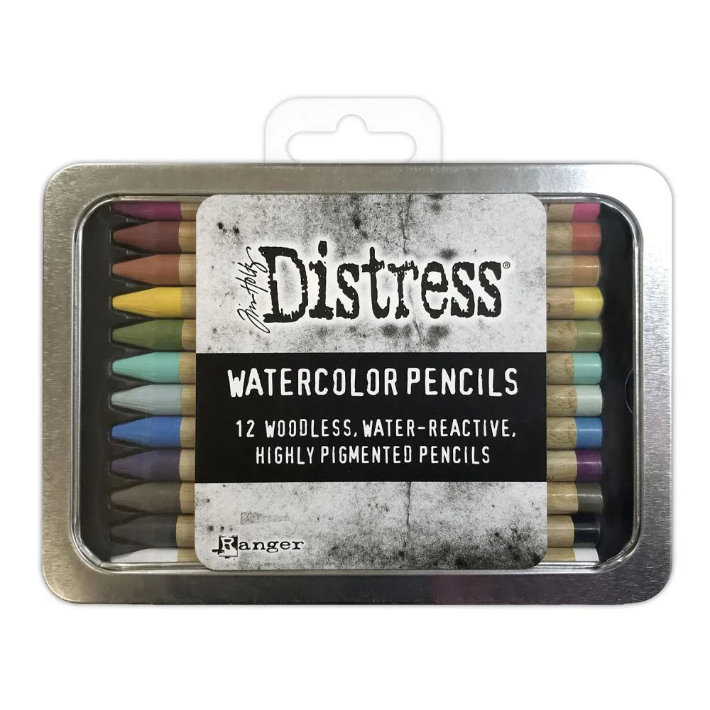 Tim Holtz Distress - 12 Woodless Watercolor Pencils - Set 1