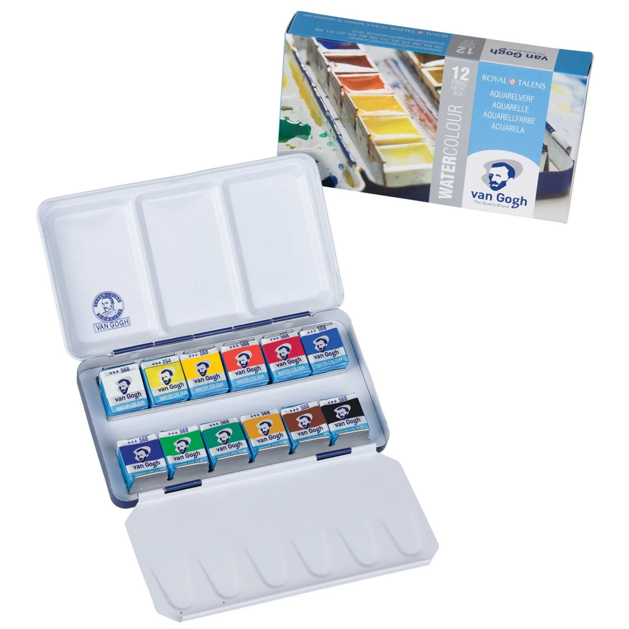 van Gogh Watercolor Metal 12 Pan Set 20M8612