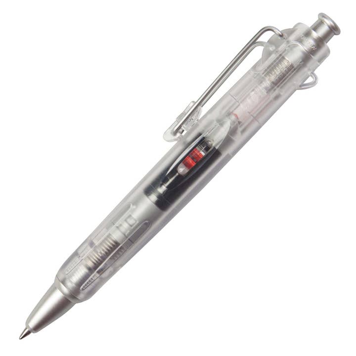 Tombow Airpress Pen - Clear body, Black ink .7mm ball, fine