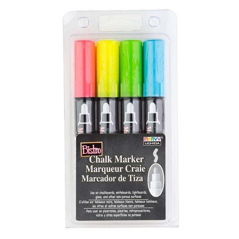 Bistro Chalk Marker Fluorescent Set A