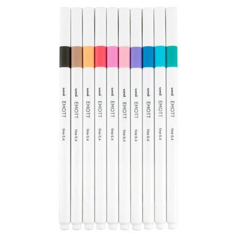 Uni Emott Ever Fine Pen 0.4mm - 10 Pen Set 2