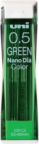 Uni Nano Dia 0.5 mm Colored Mechanical Pencil Lead - Mint Blue - Image 2