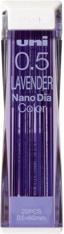 Uni Nano Dia 0.5 mm Colored Mechanical Pencil Lead - Lavender