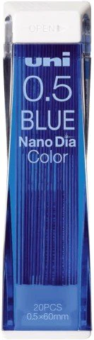 Uni Nano Dia 0.5 mm Colored Mechanical Pencil Lead - Blue