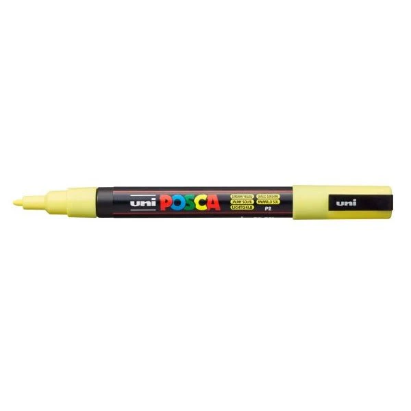 uni POSCA Paint Marker PC-3M Fine Tapered Bullet Tip - Sunshine Yellow